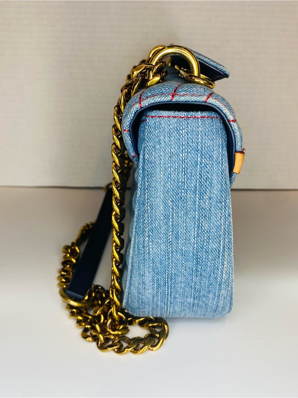 Louis Vuitton Denim Patchwork New Wave Shoulder Bag with Colorful Embroidered - Picture 3 of 12